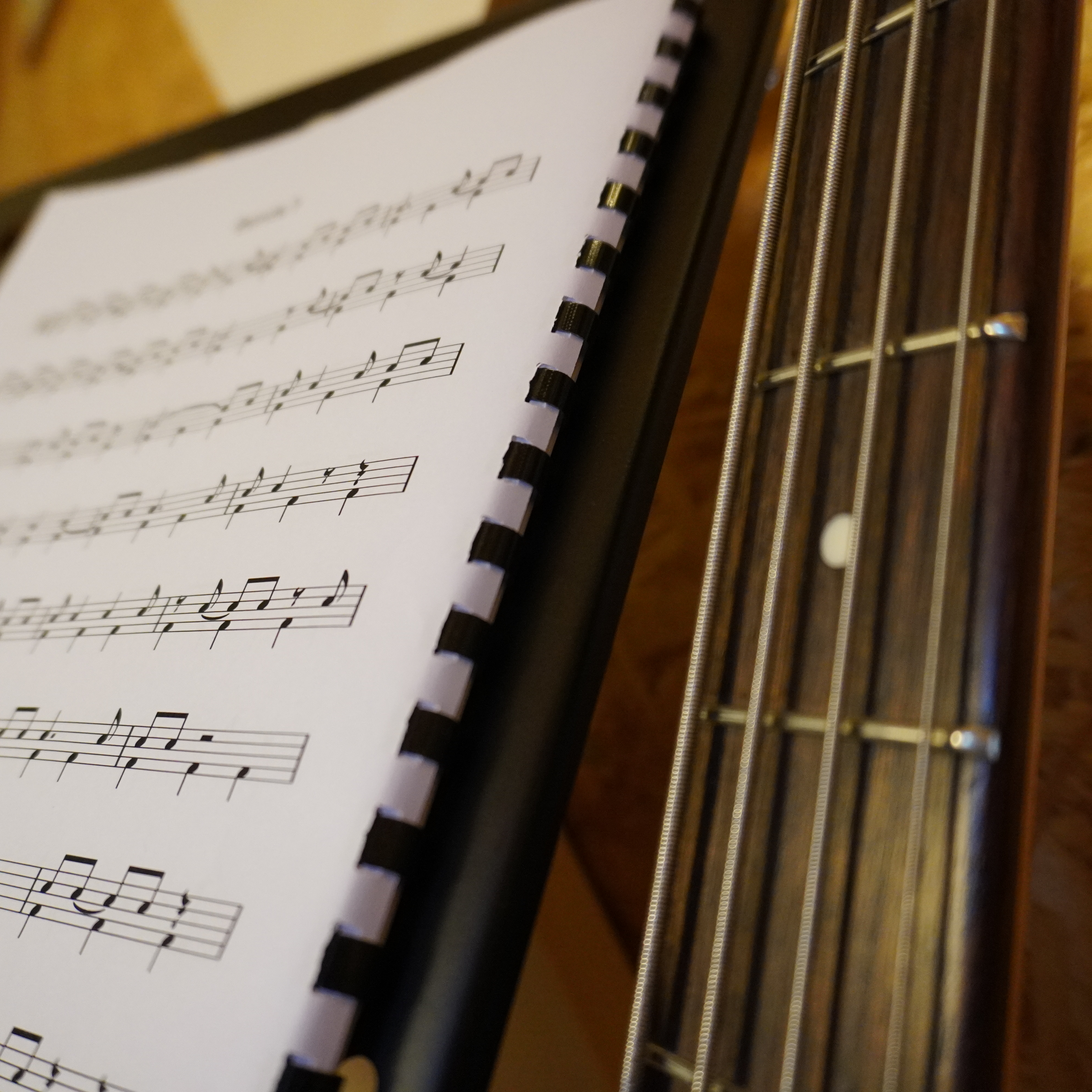 Practising along to a backing track