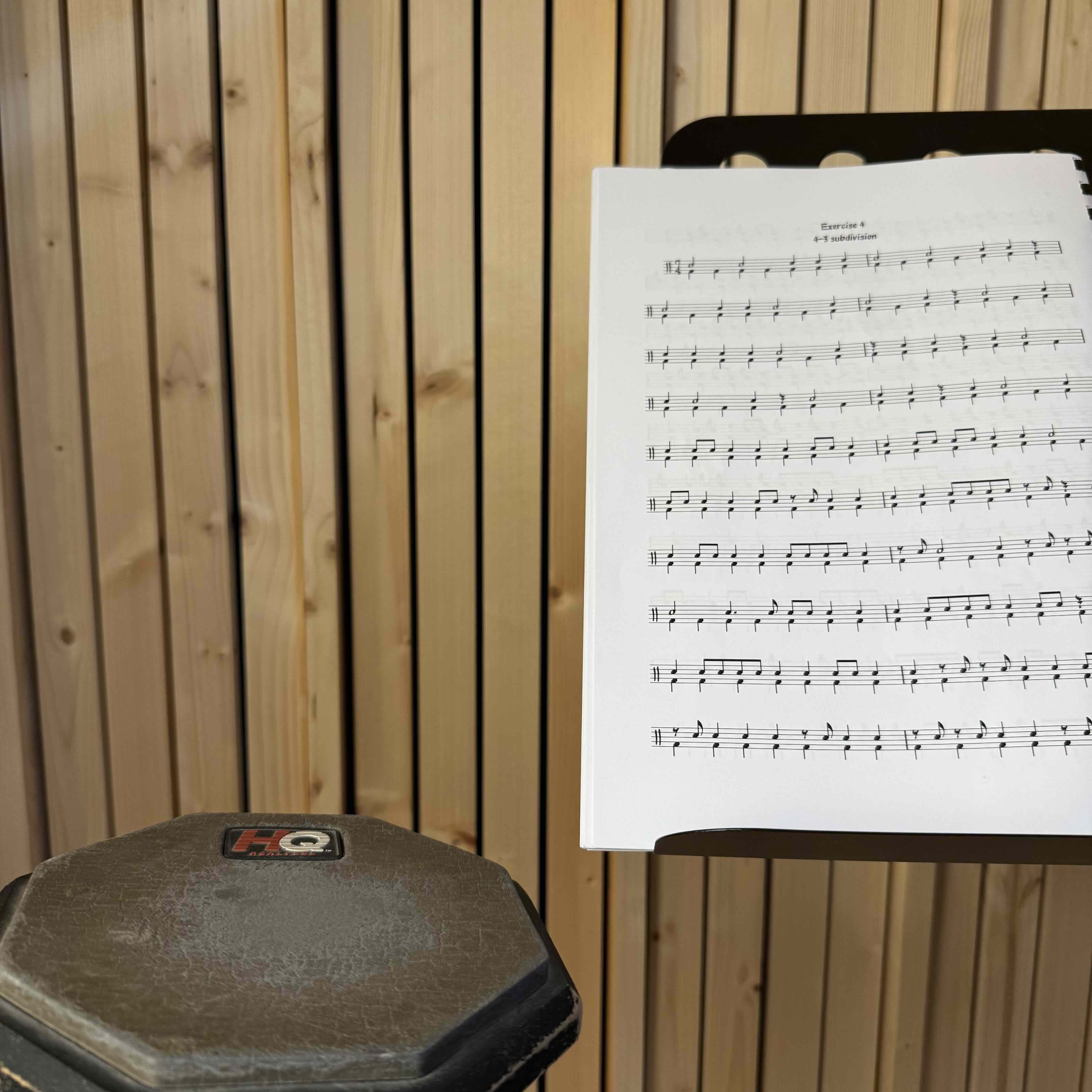 Playing through an odd meter exercise